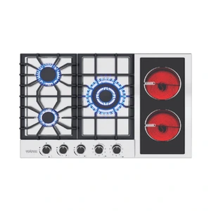 Tope de cocina dual Vetrux 90 acero