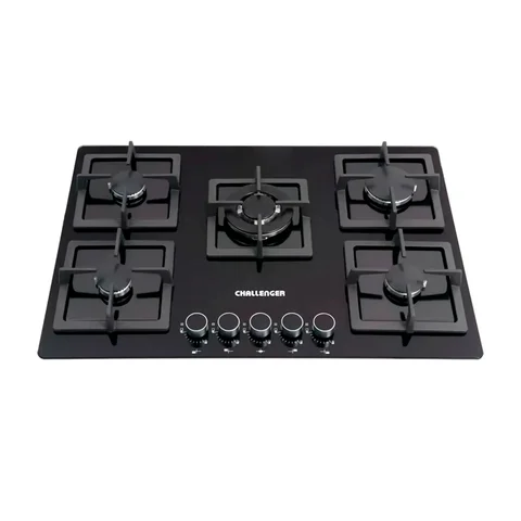 Cocina 5 hornillas Cristal Challenger
