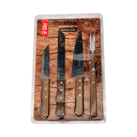 Juego para asado 4 piezas