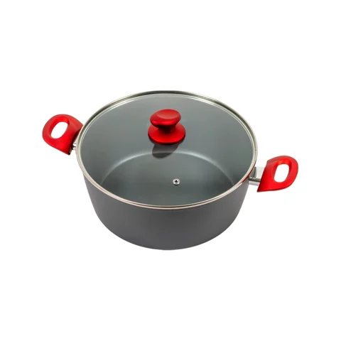 Cacerola de aluminio con tapa