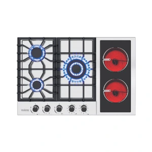 Tope de cocina dual 76 acero Vetrux