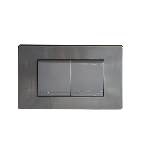 Interruptor doble GD Materiales Argentum