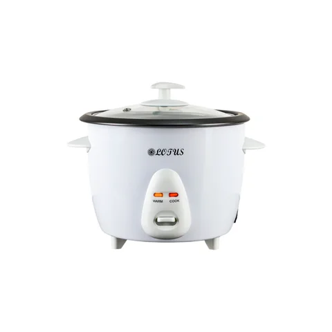 Olla arrocera de 1,5 litros Lotus blanca
