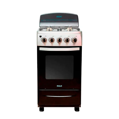 Cocina a gas 4 hornillas RCA negra