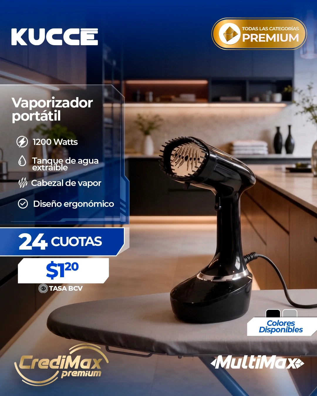 Información CrediMax: Vaporizador portátil multiuso Kucce