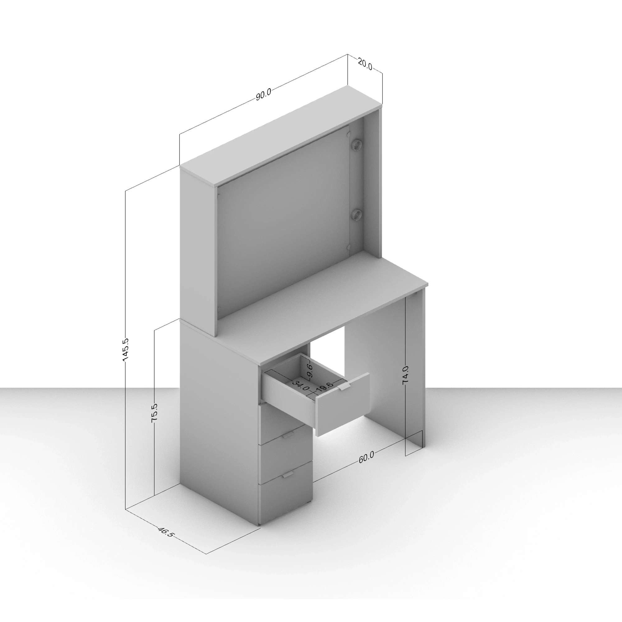 Peinadora tocador Multimax Home