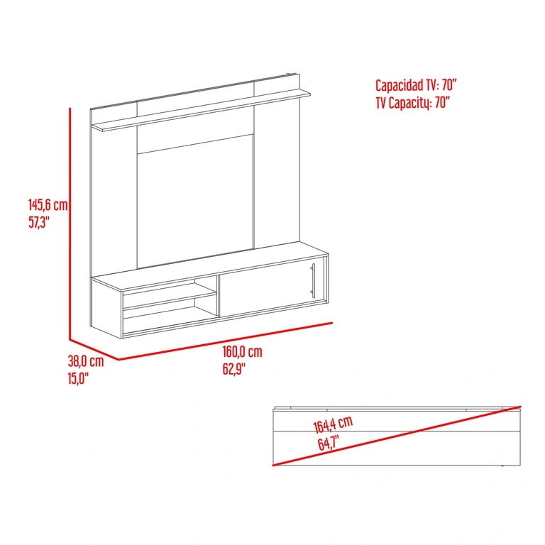 Mueble de TV aéreo Multimax Home