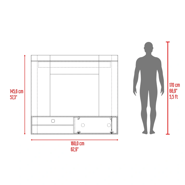 Mueble de TV aéreo Multimax Home