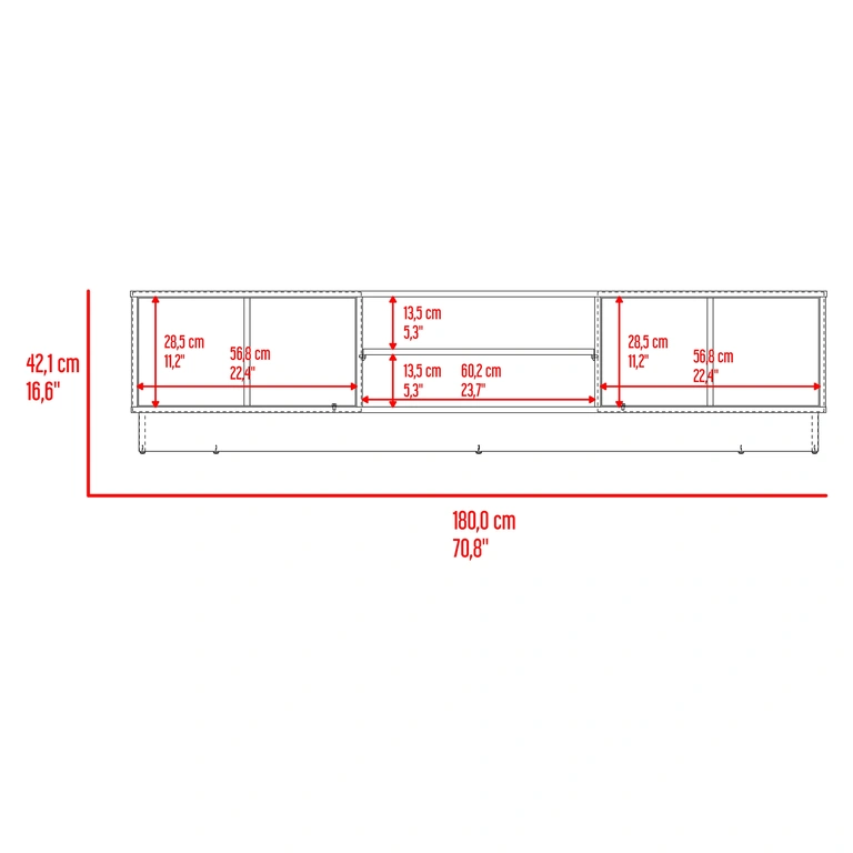 Mesa de TV Kronos Multimax Home