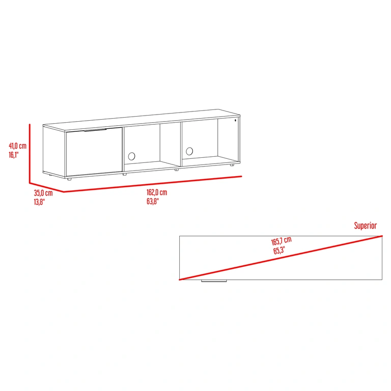 Mesa de TV Cannolo Multimax Home