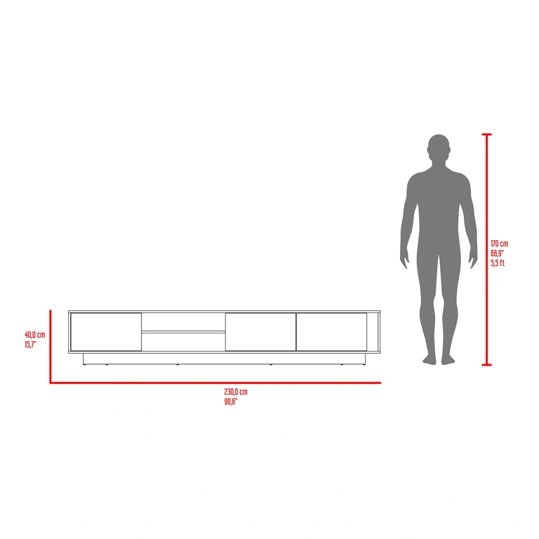 Mesa de TV Maldivas Multimax Home