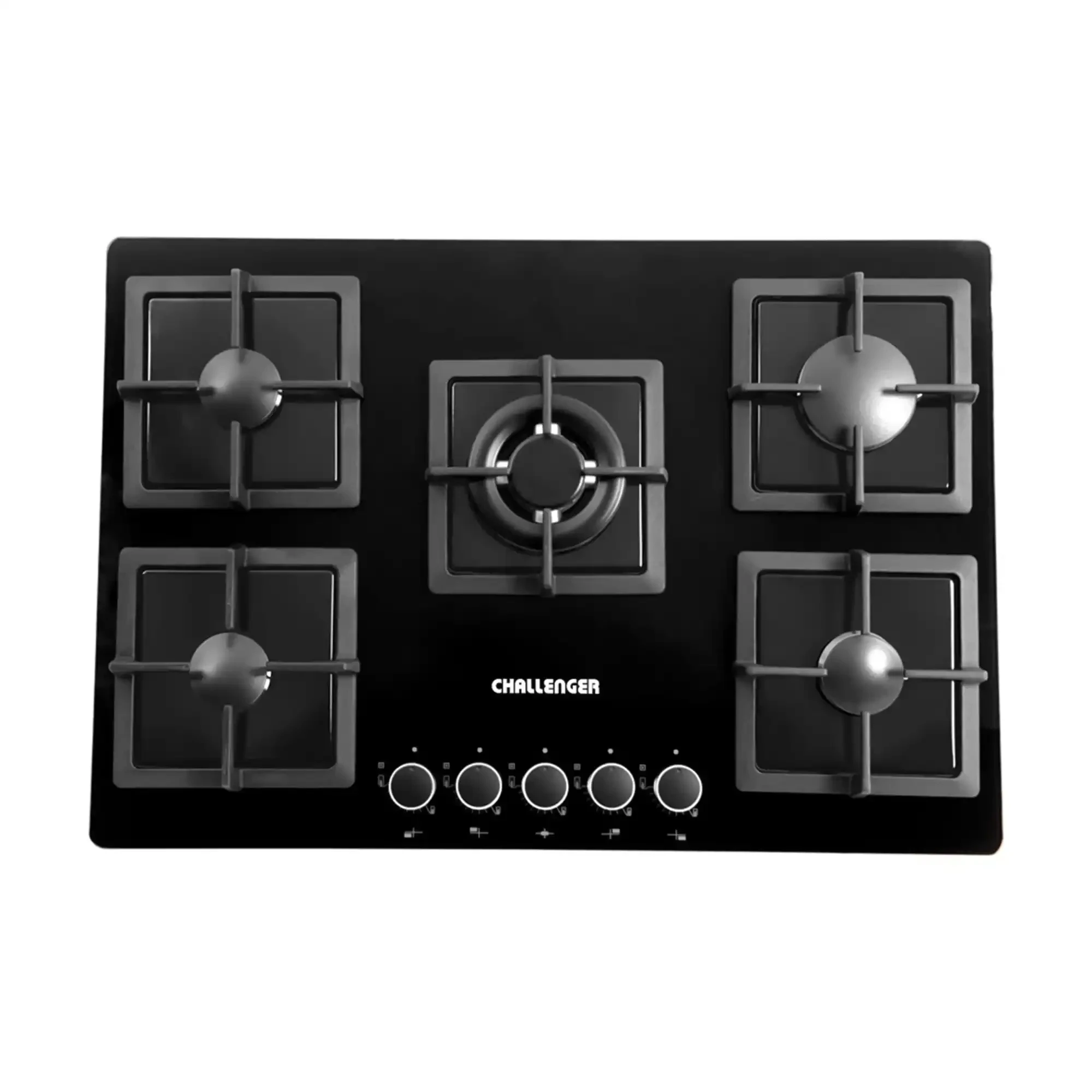 Cocina 5 hornillas Cristal Challenger