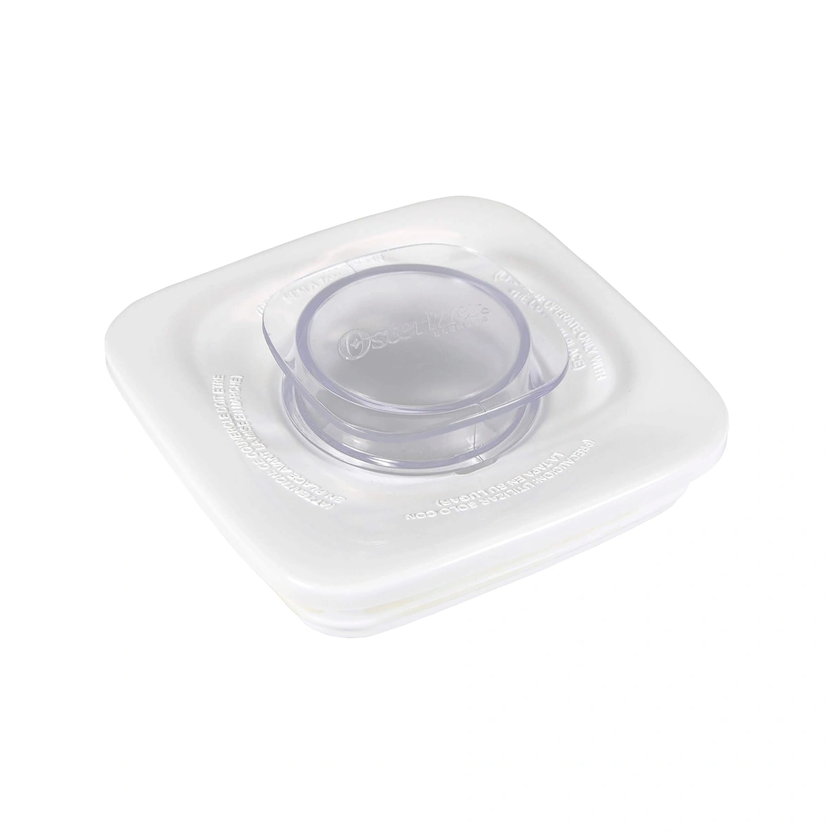 Tapa cuadrada blanca para licuadora Oster