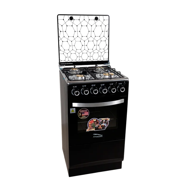 Cocina 4 hornillas negra Jaguar