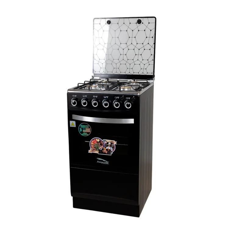 Cocina 4 hornillas negra Jaguar