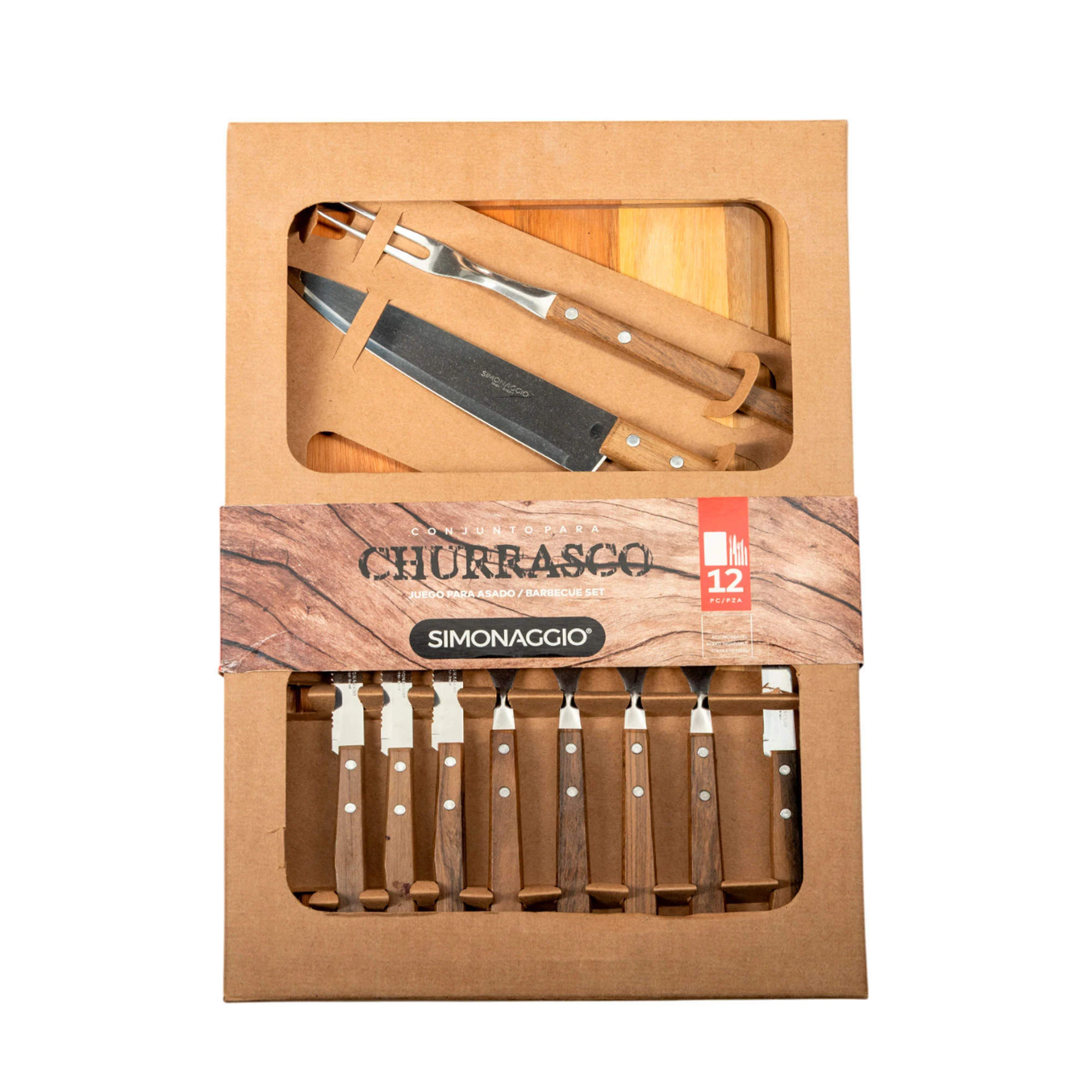 Kit de churrasco de 12 piezas