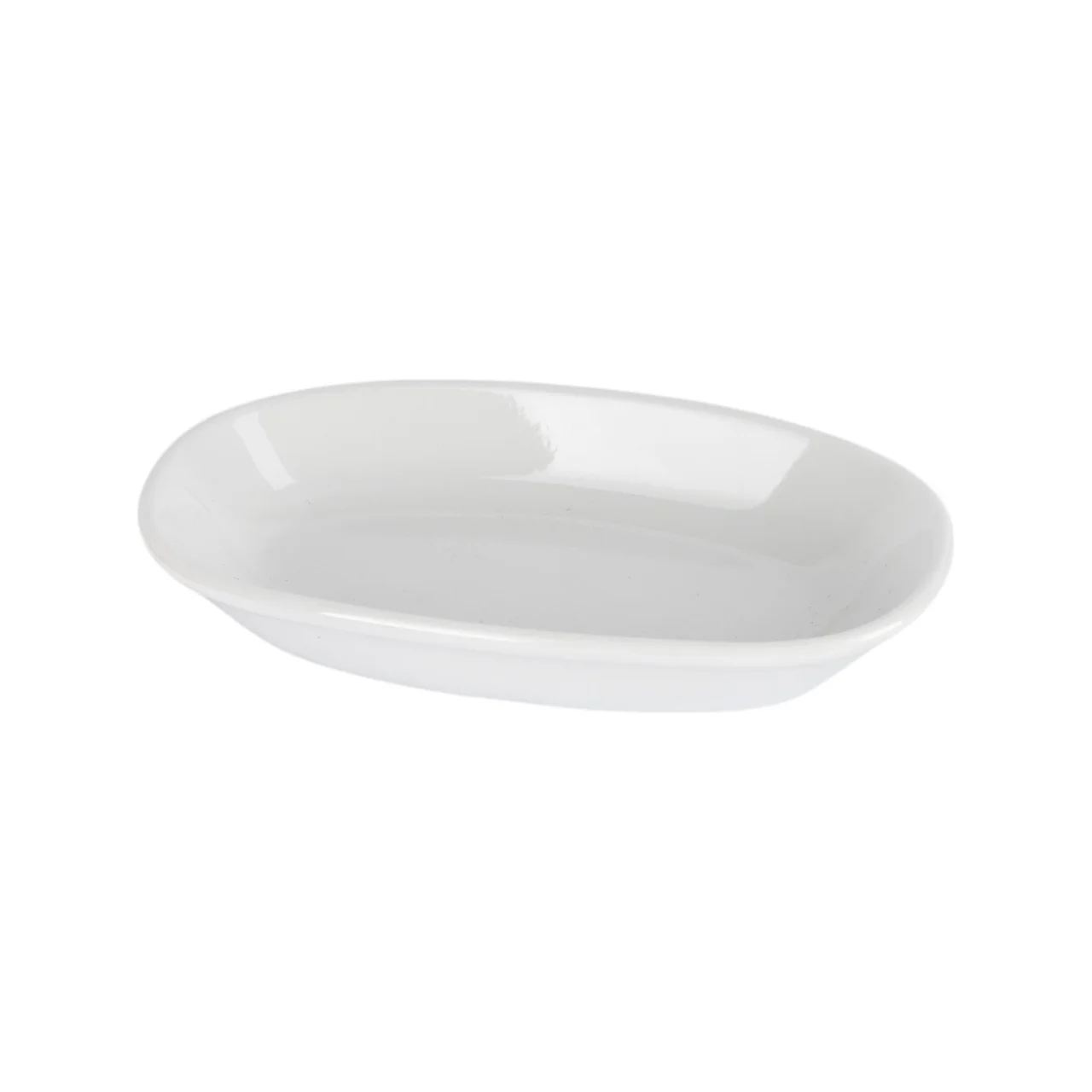 Plato ovalado color blanco