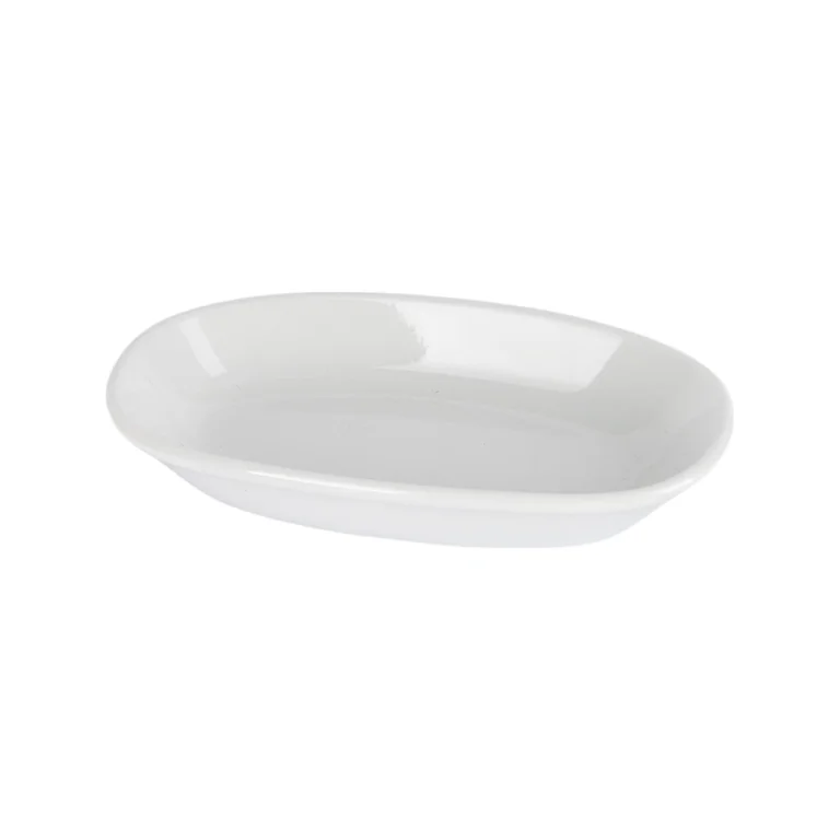 Plato ovalado color blanco