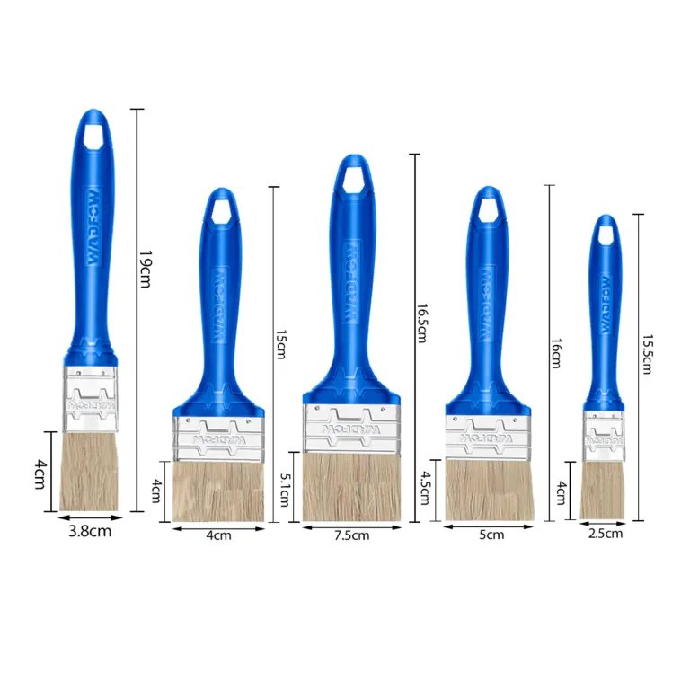 Set de 5 brochas pelo blanco Wadfow