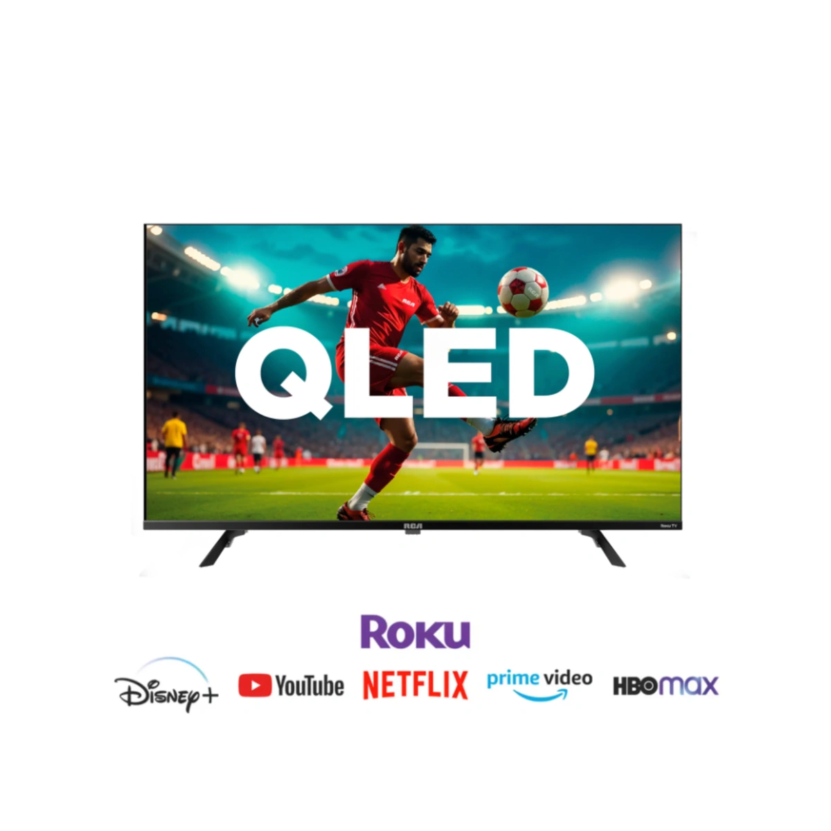 Televisor Smart RCA 40" QLED con Roku TV