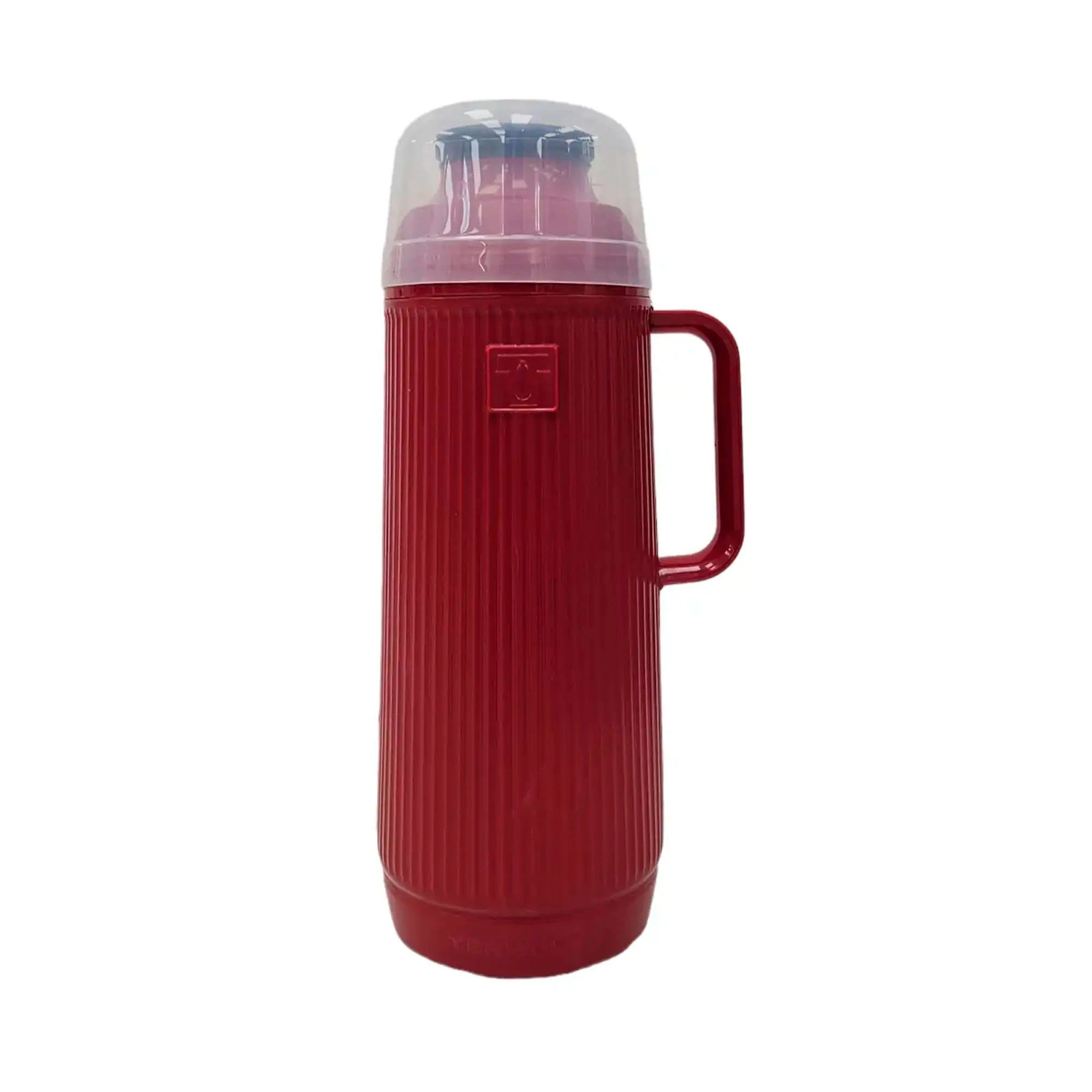 Termo plástico de 1 litro color Rojo
