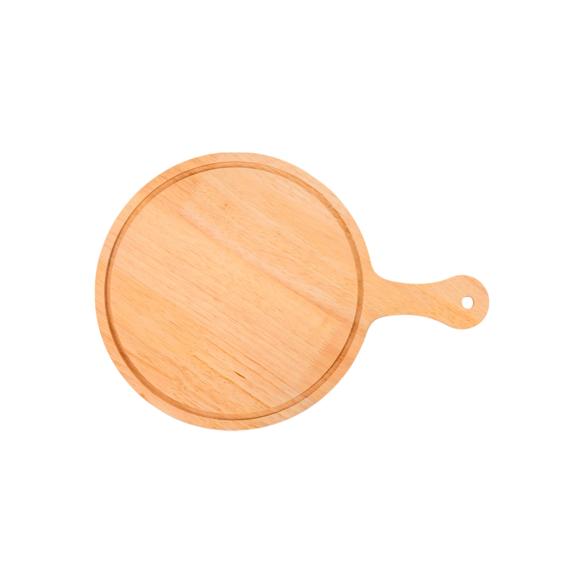 Tabla para picar redonda de madera