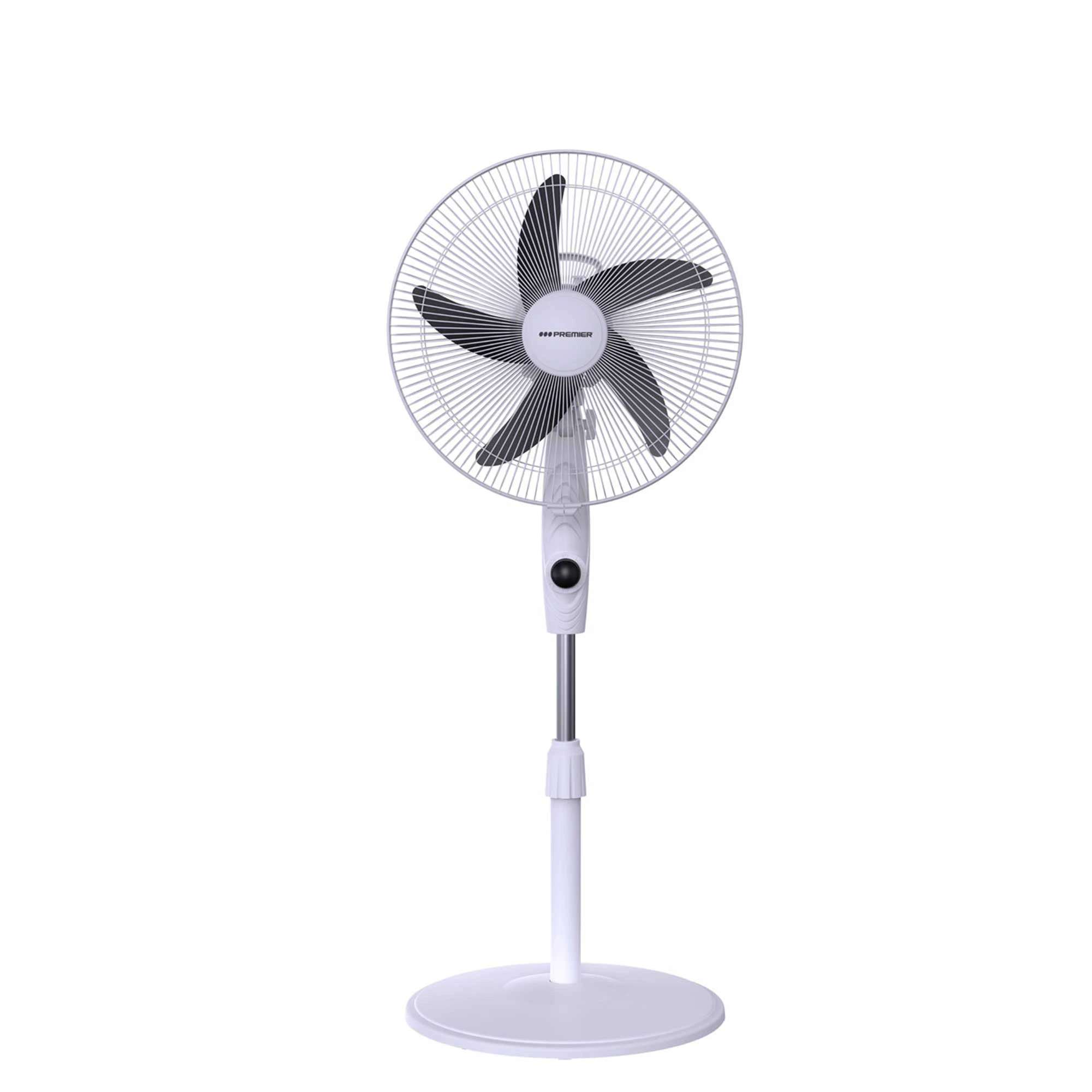 Ventilador 16" de aspas recargable Premier negro