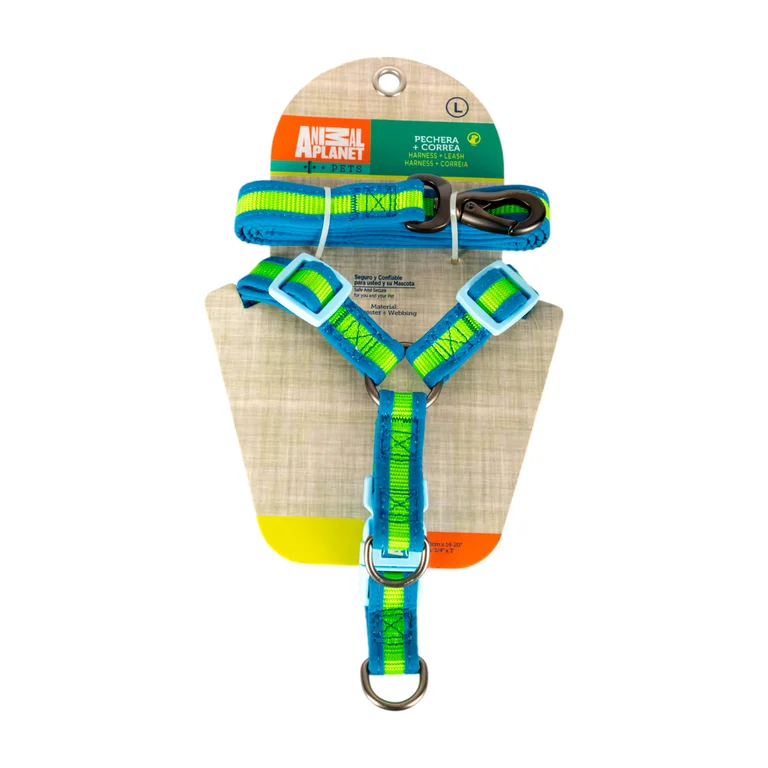 Correa + pechera para mascotas talla L