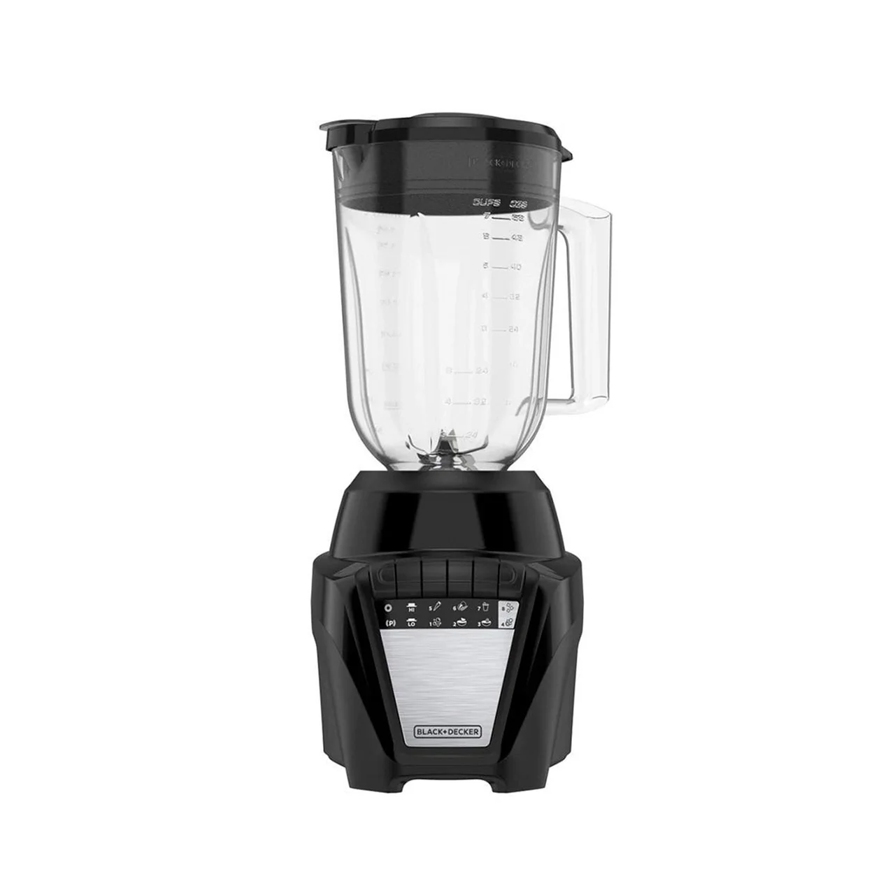 Licuadora vaso de plástico negro Black & Decker BL08771BDLA