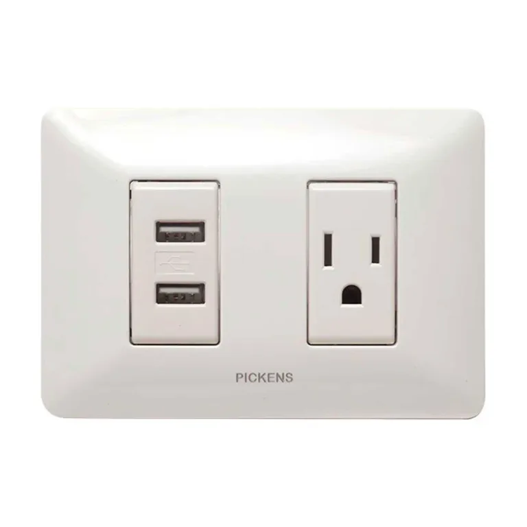 Toma Corriente + Usb Color Blanco