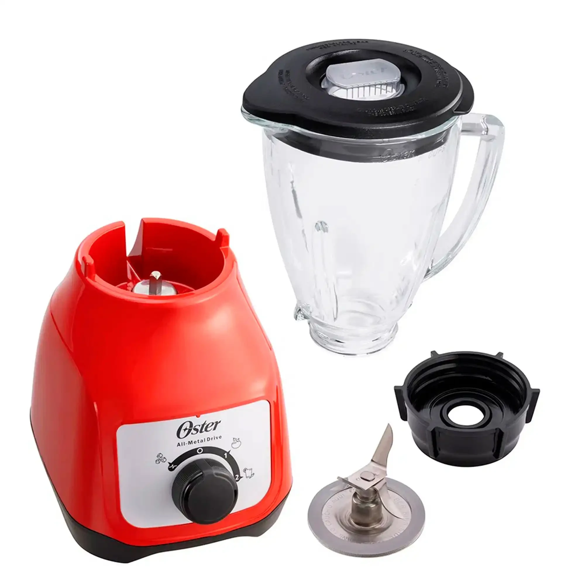 Licuadora de 2 velocidades Oster roja