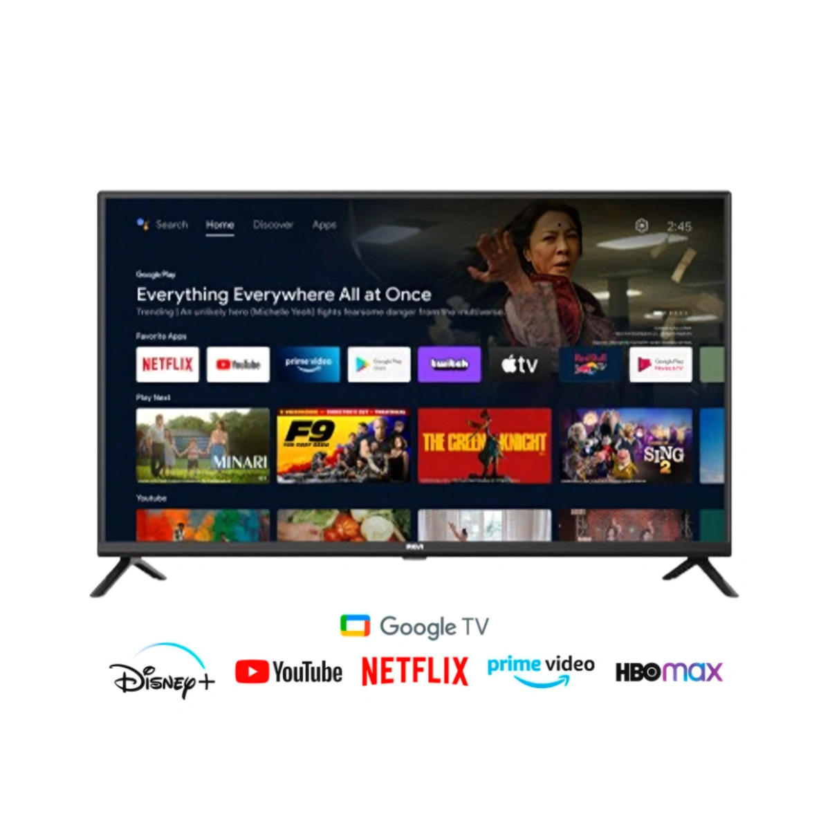 Televisor Smart RCA 65" con Google TV
