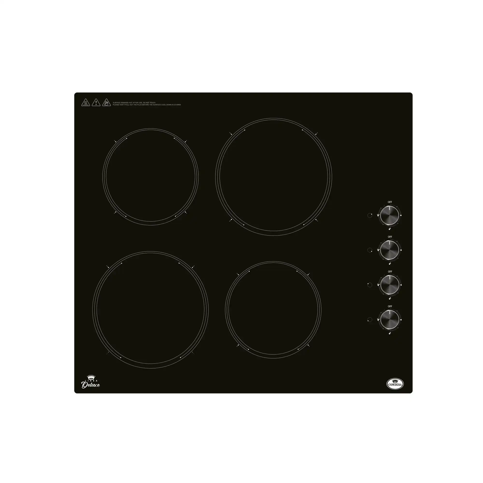 Tope eléctrico vitrocerámica 60cm