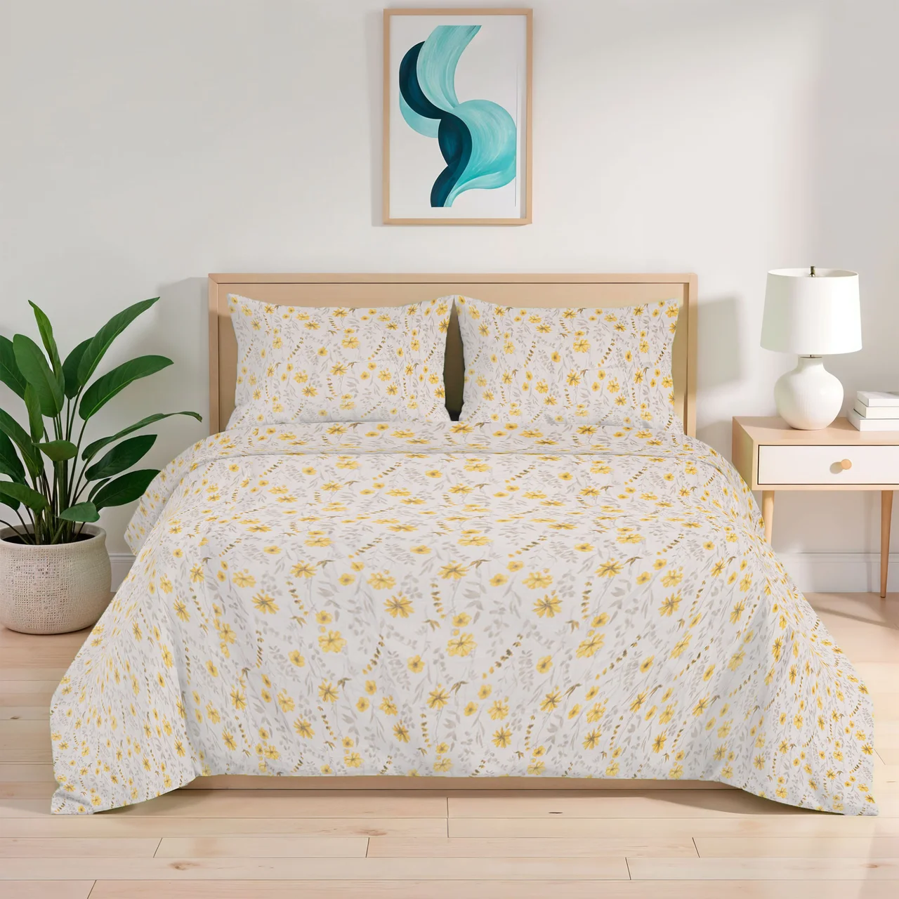 Juego de sabanas estampadas queen