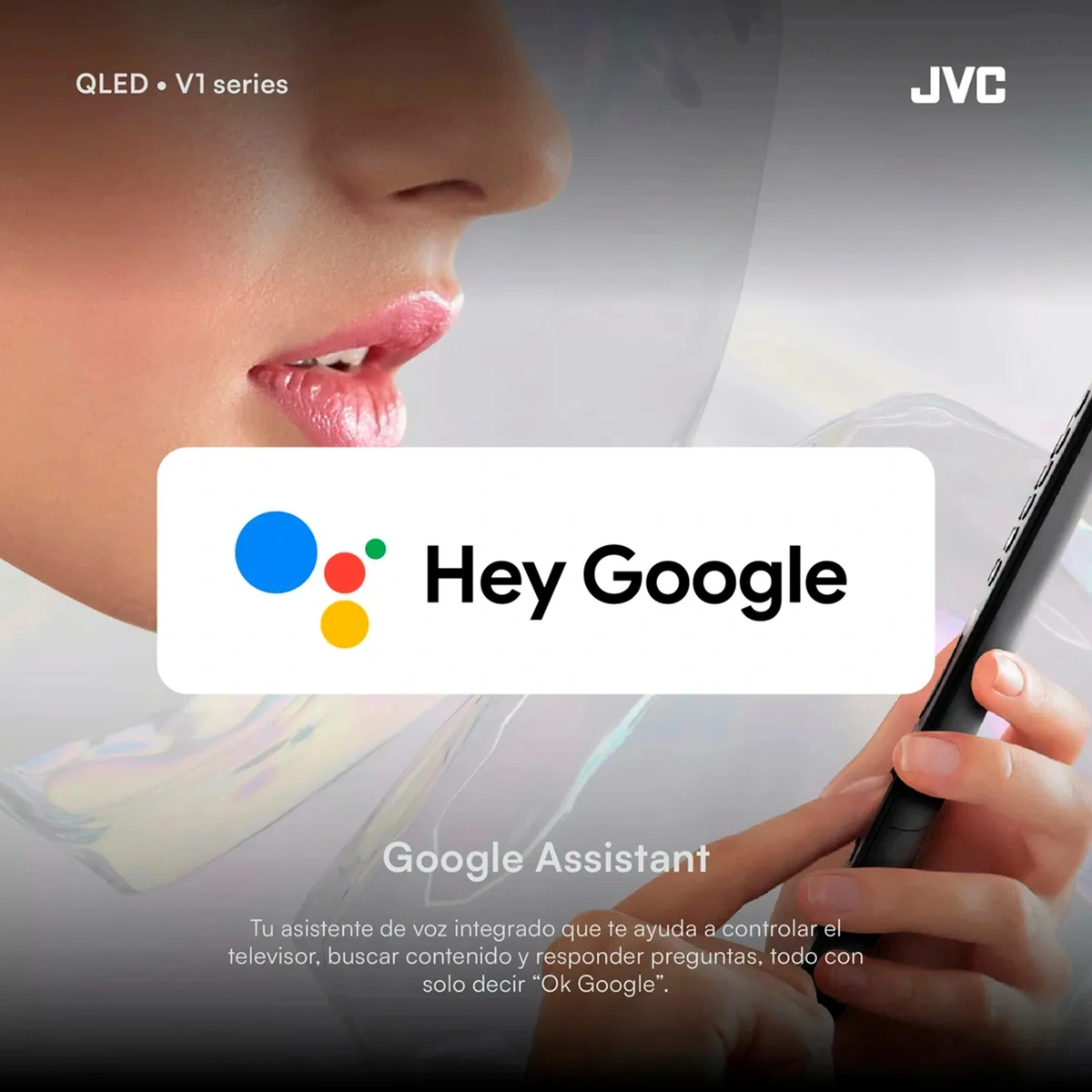 Televisor HD QLED 32 con Google TV