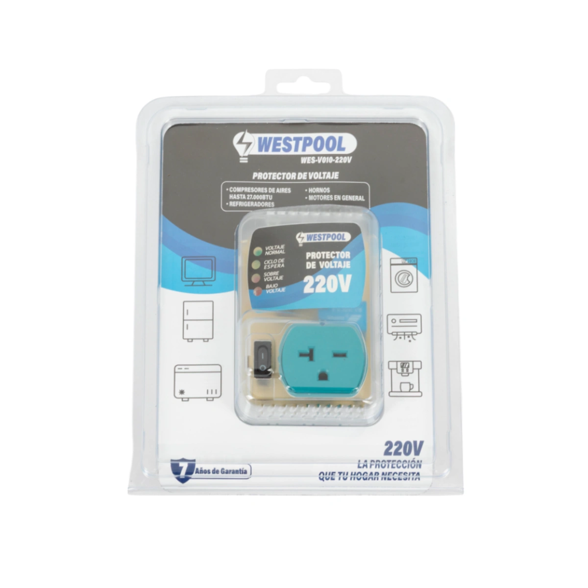 Protector de Voltaje 220V ajustable Westpool