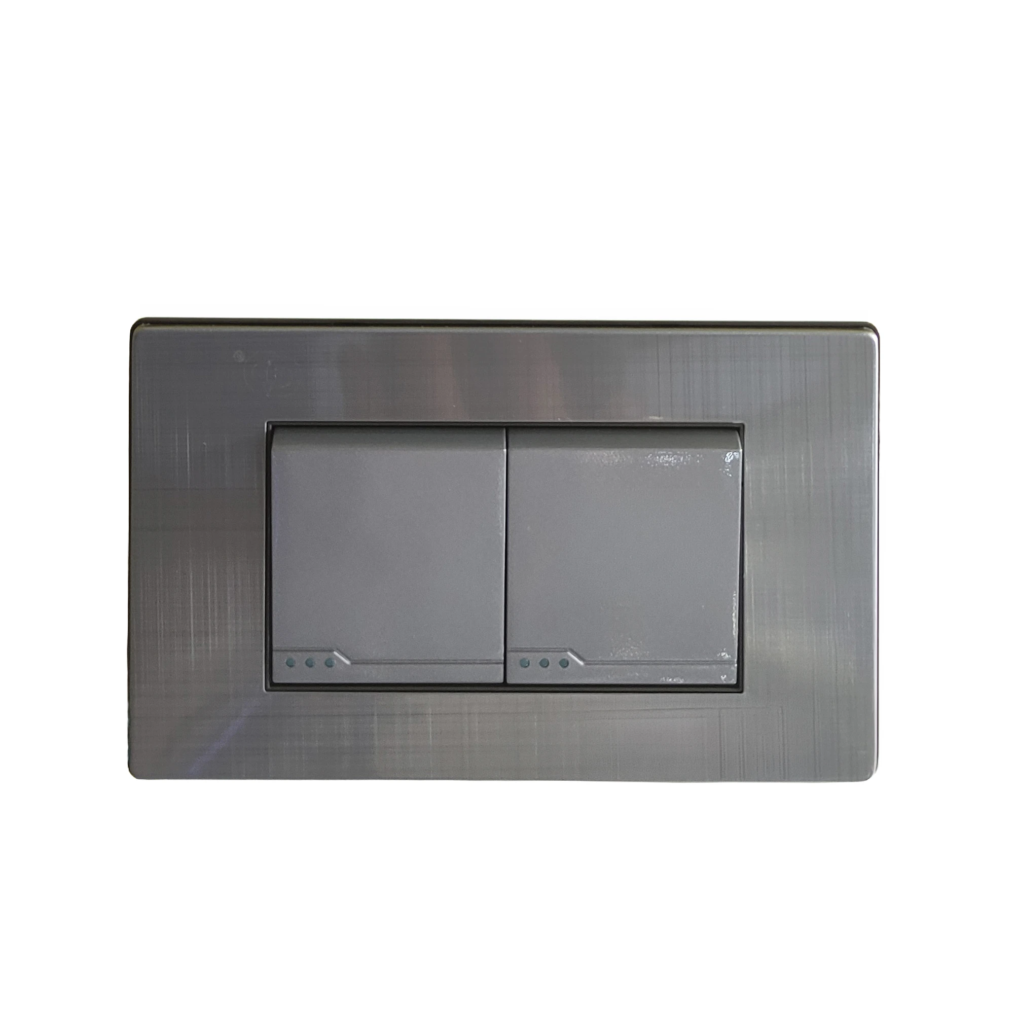 Interruptor doble GD Materiales Argentum