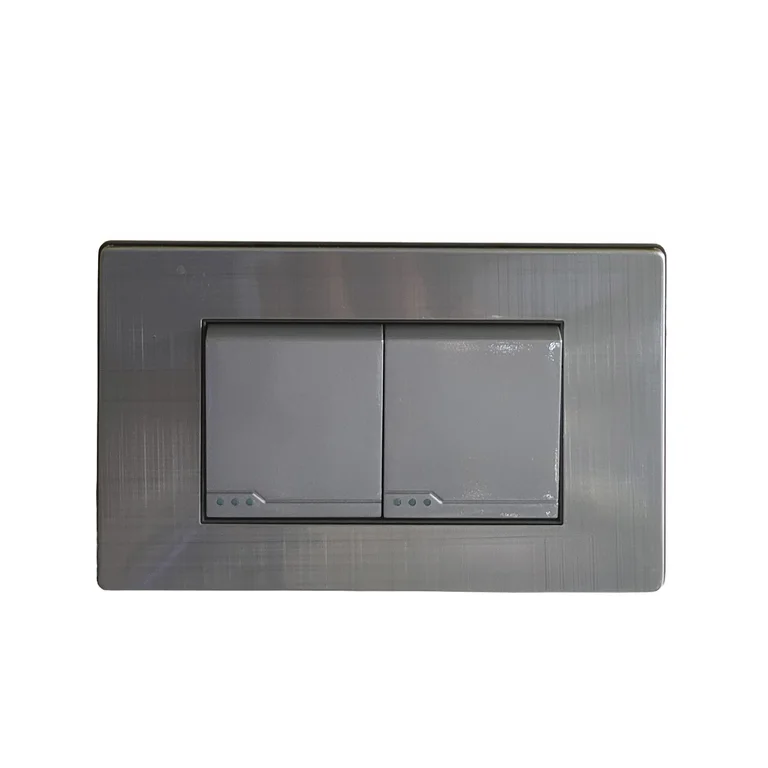 Interruptor doble 3 vías GD Materiales Argentum