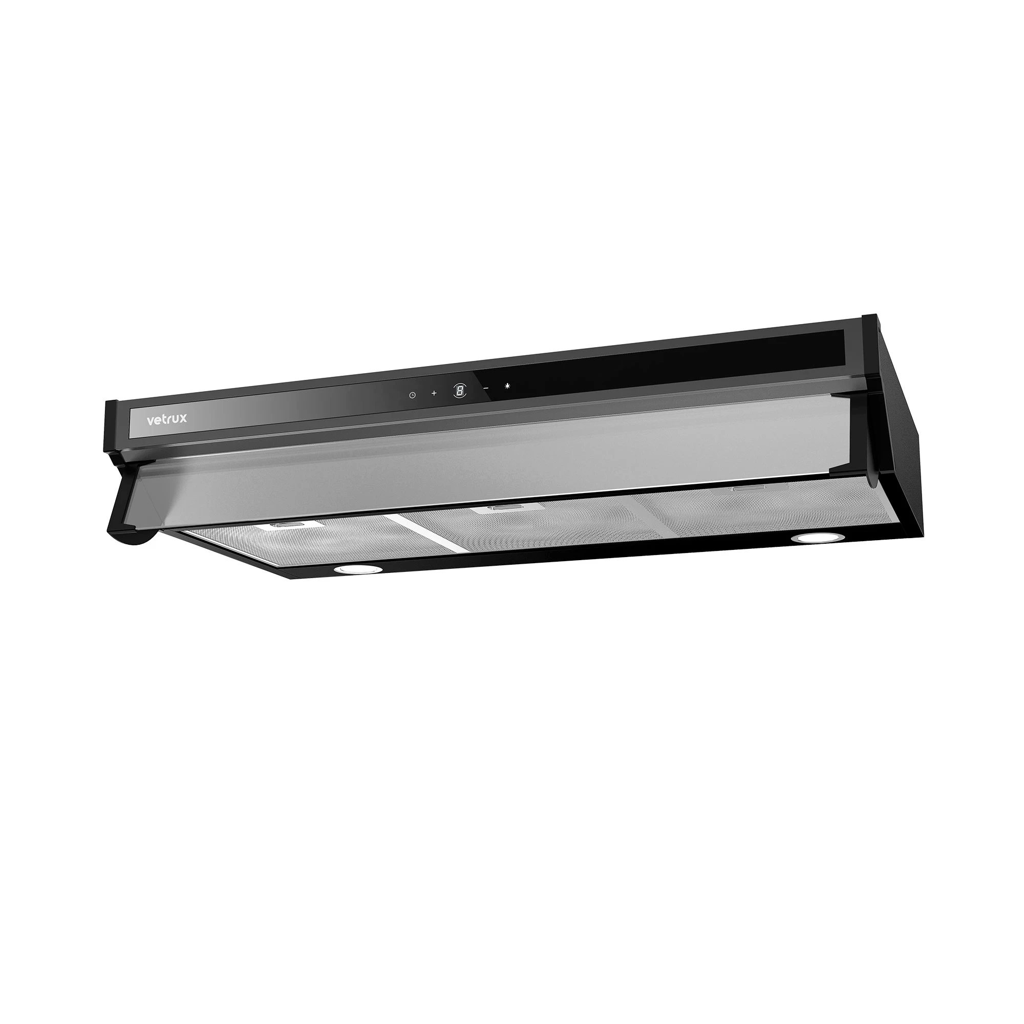 Campana Lite Touch 90cm Vetrux negro