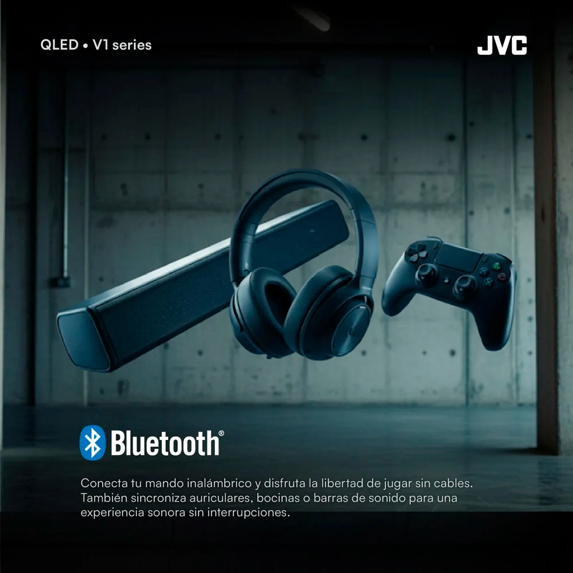 Televisor QLED FHD JVC 50" con Google TV