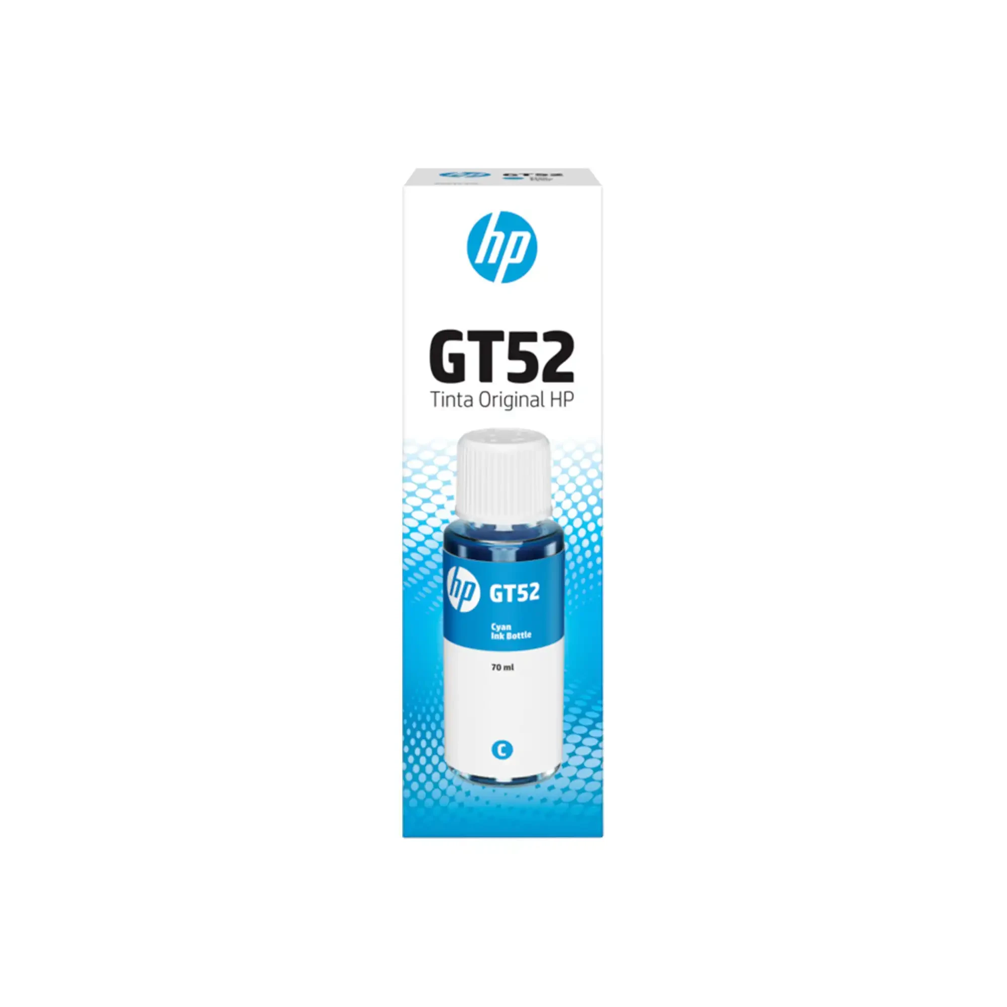 Botella de tinta original Cian HP
