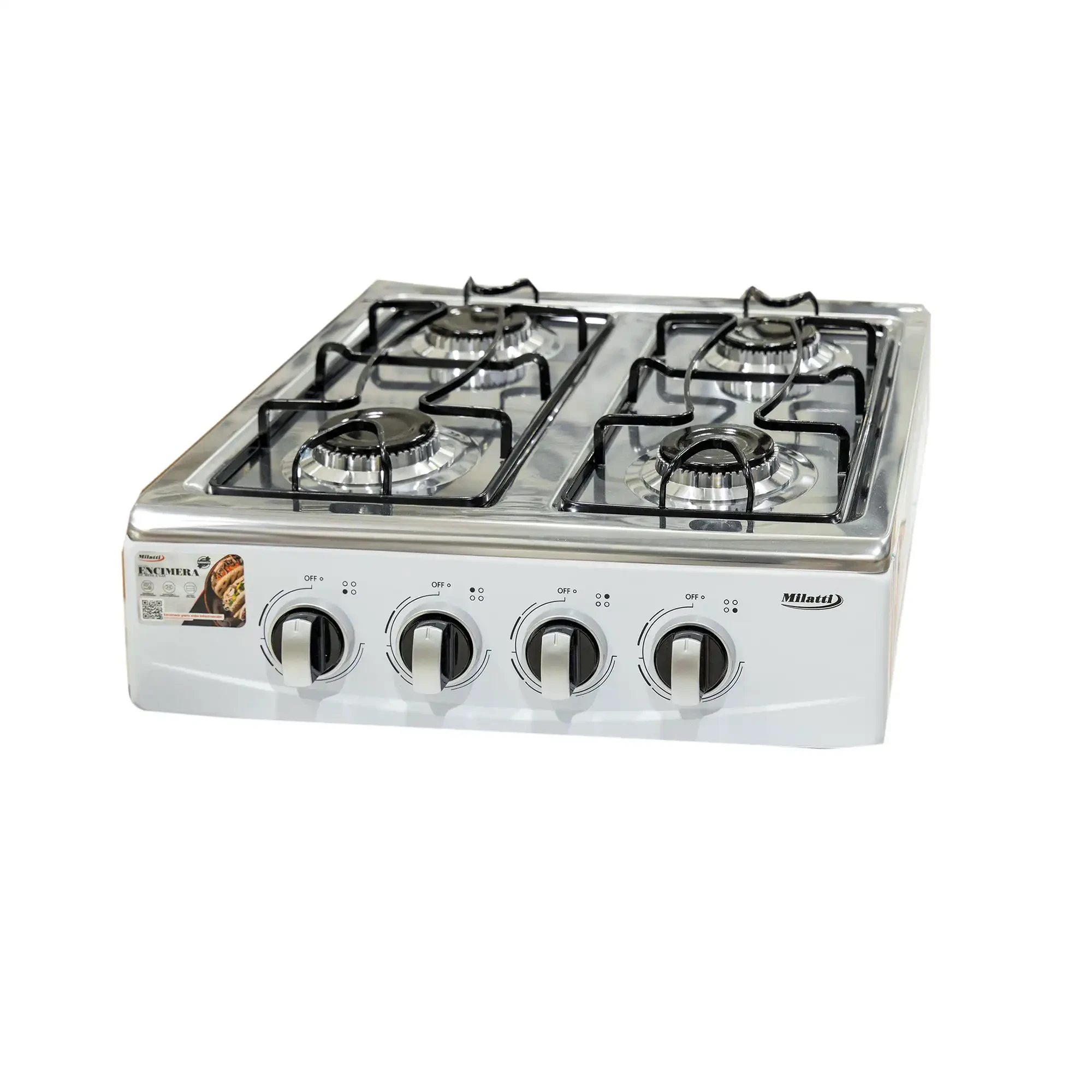 Cocina S/H 4 hornillas blanca