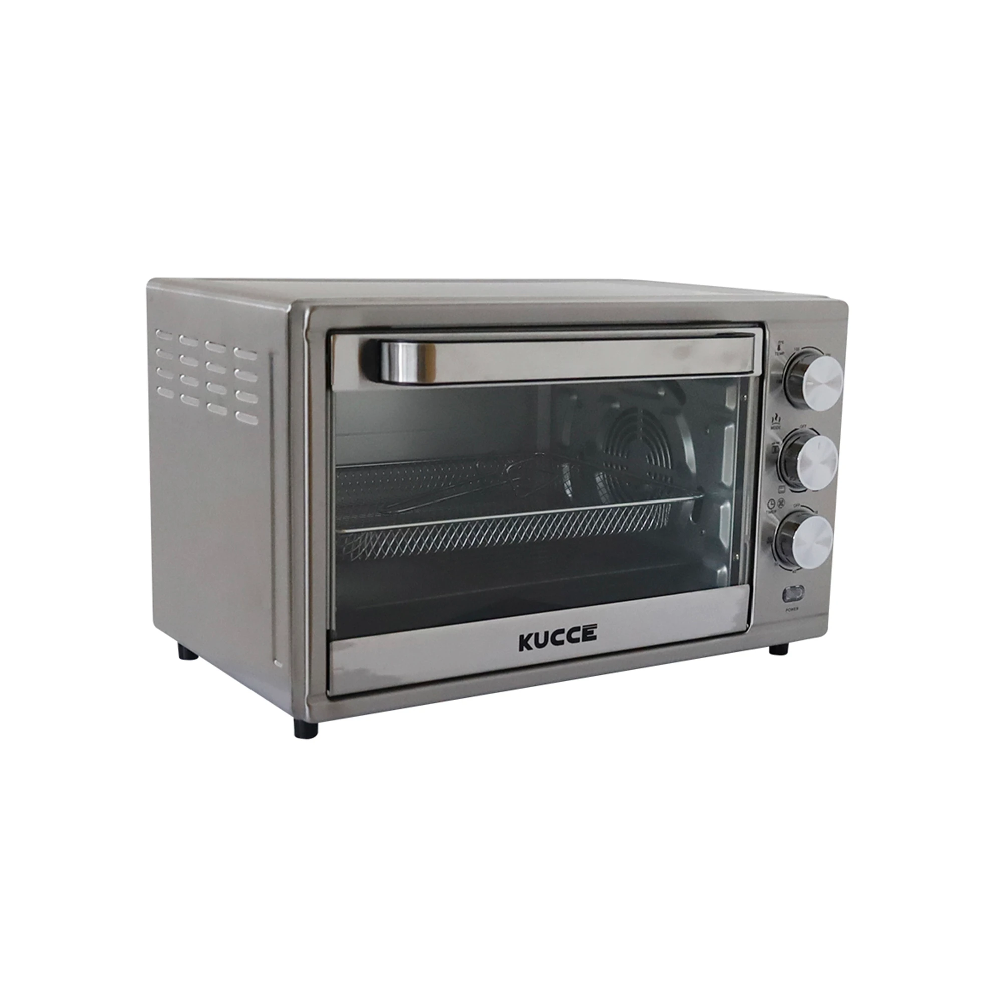 Horno freidora de aire 28 litros Kucce plata