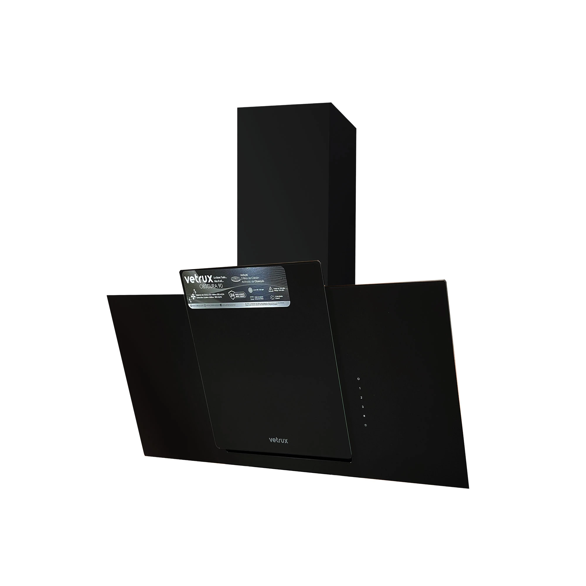 Campana de cocina Obscura 90cm Vetrux
