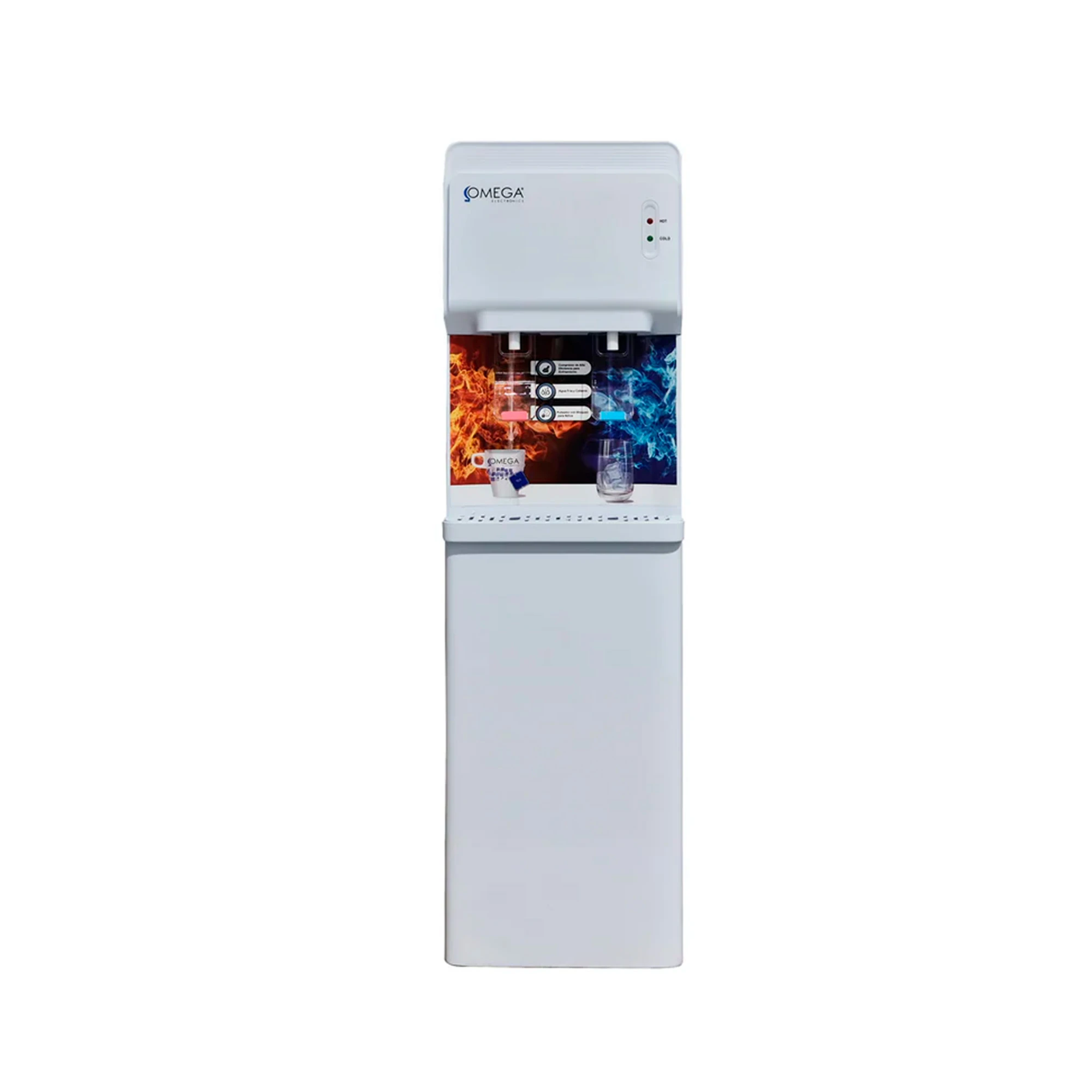 Dispensador de agua blanco