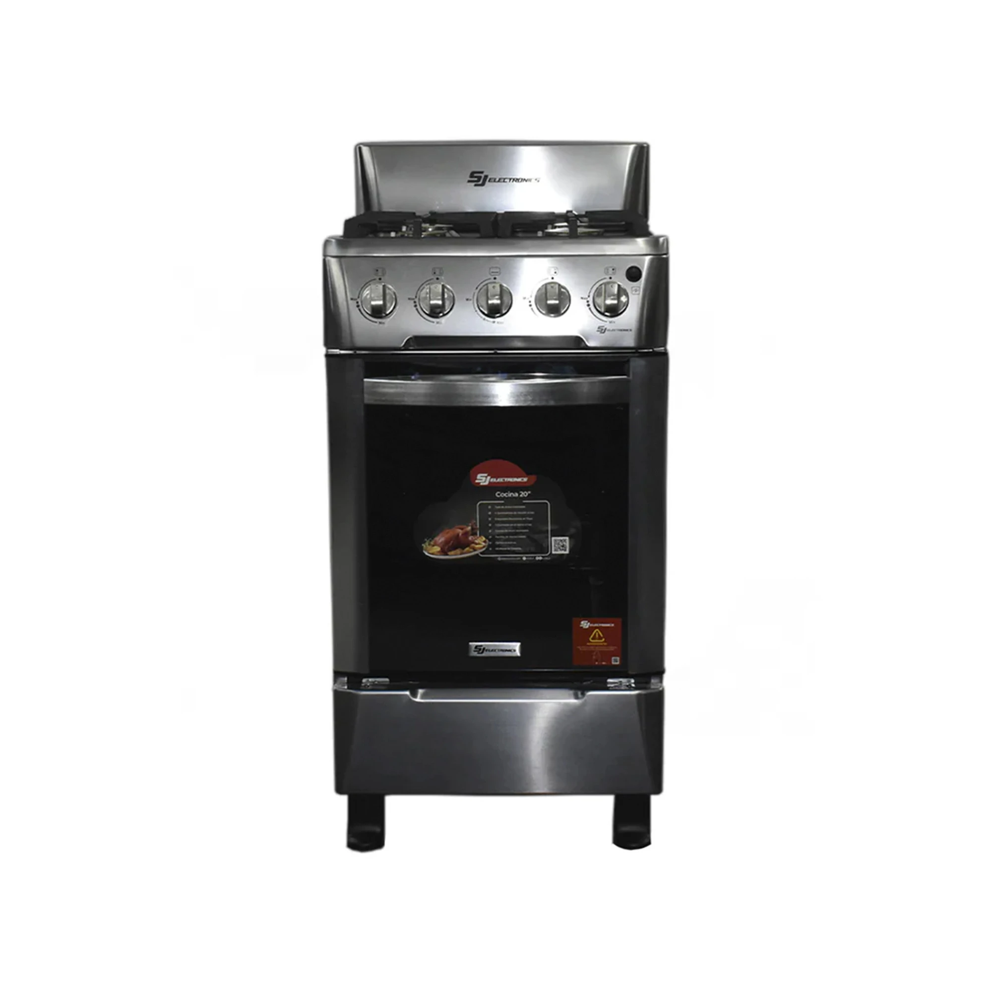Cocina a gas 4H SJ Electronics Acero