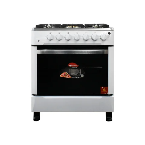 Cocina a gas 5 hornillas blanco