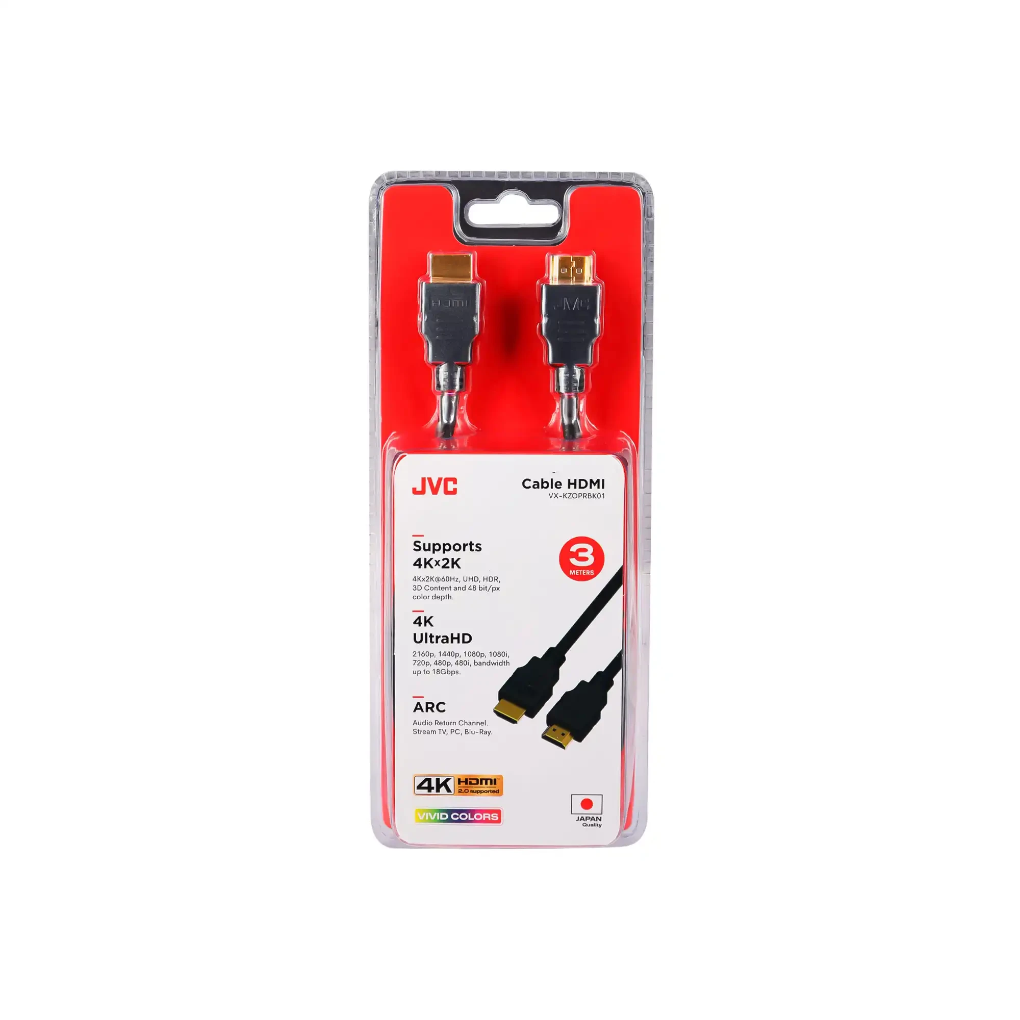 Cable HDMI a HDMI 4K 3m JVC