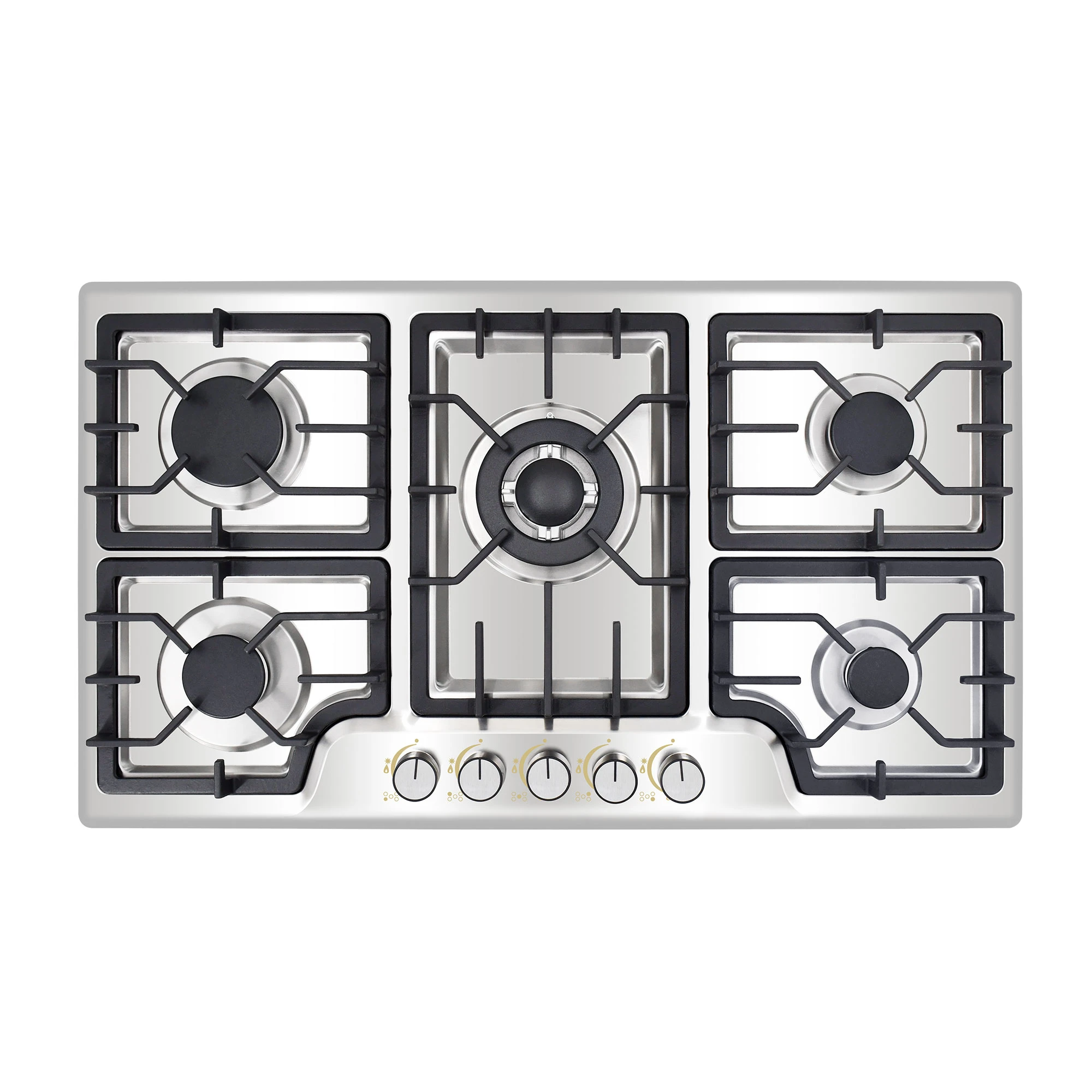 Tope de cocina a gas de 90cm acero
