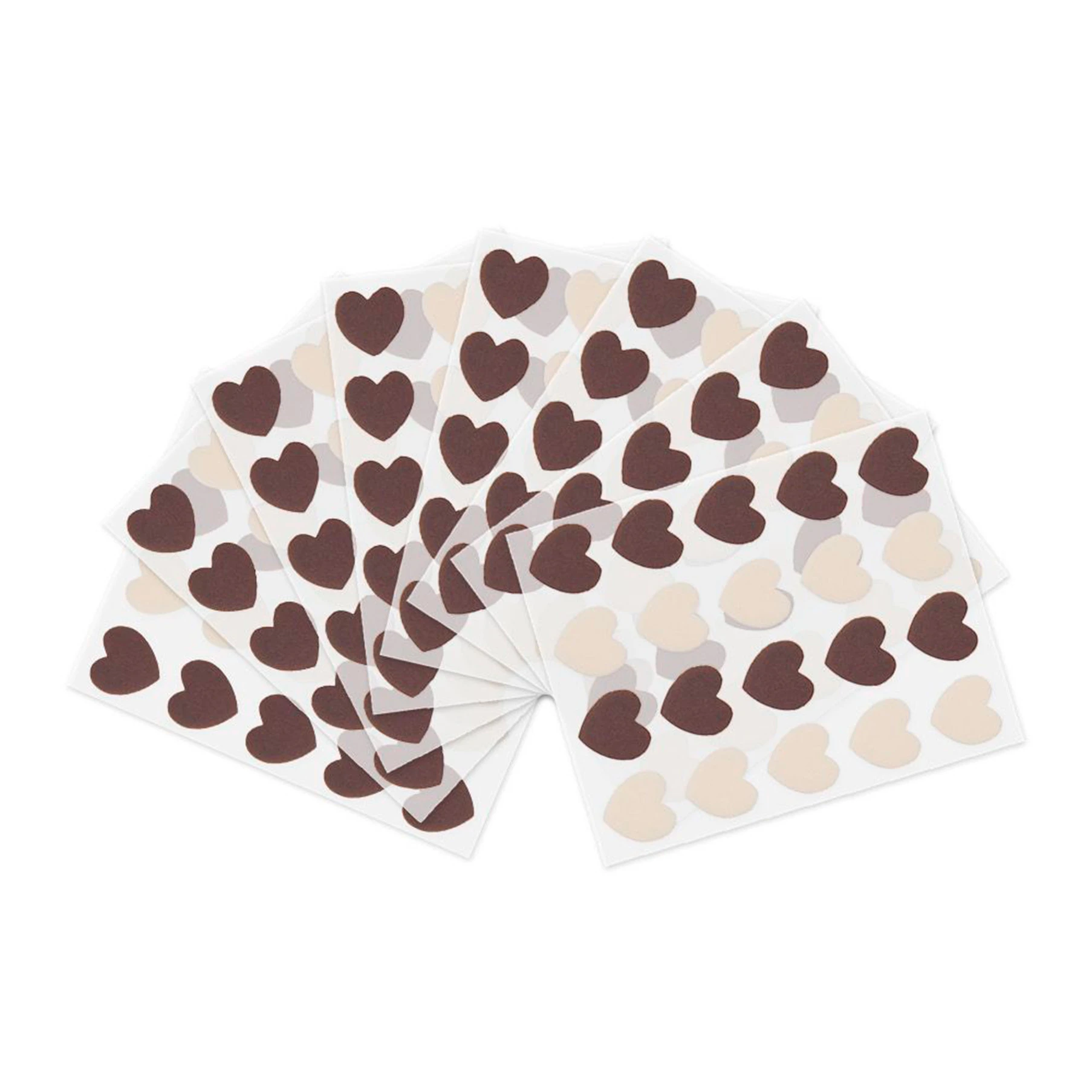 Parches faciales anti-acné con forma de corazón